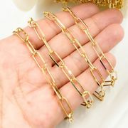 Gold Plated Sterling Silver Paperclip Chain